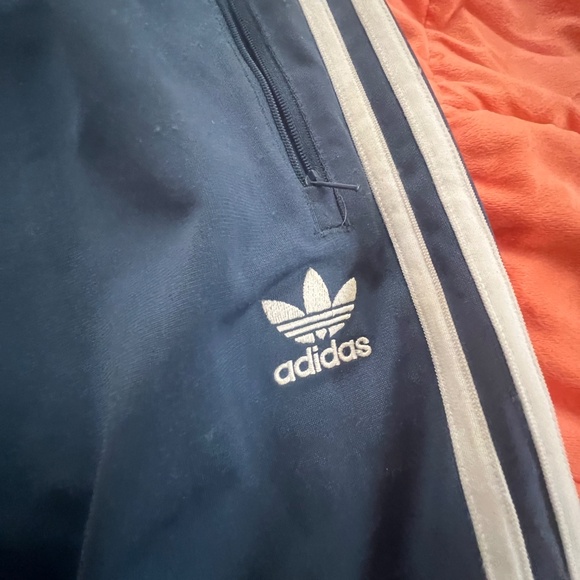 Adidas old school track pants , blur/white, size L - Picture 2 of 6